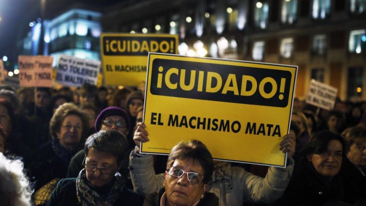 Manifestación en el Día Contra la Violencia Machista celebrada en Madrid en el 2013-ANDRES KUDACKI (AP)