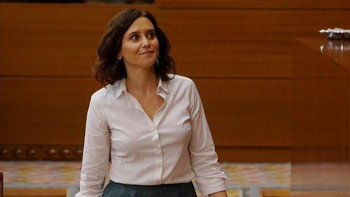 Isabel Díaz Ayuso, presidenta electa de la Comunidad de Madrid.-JOSE LUIS ROCA
