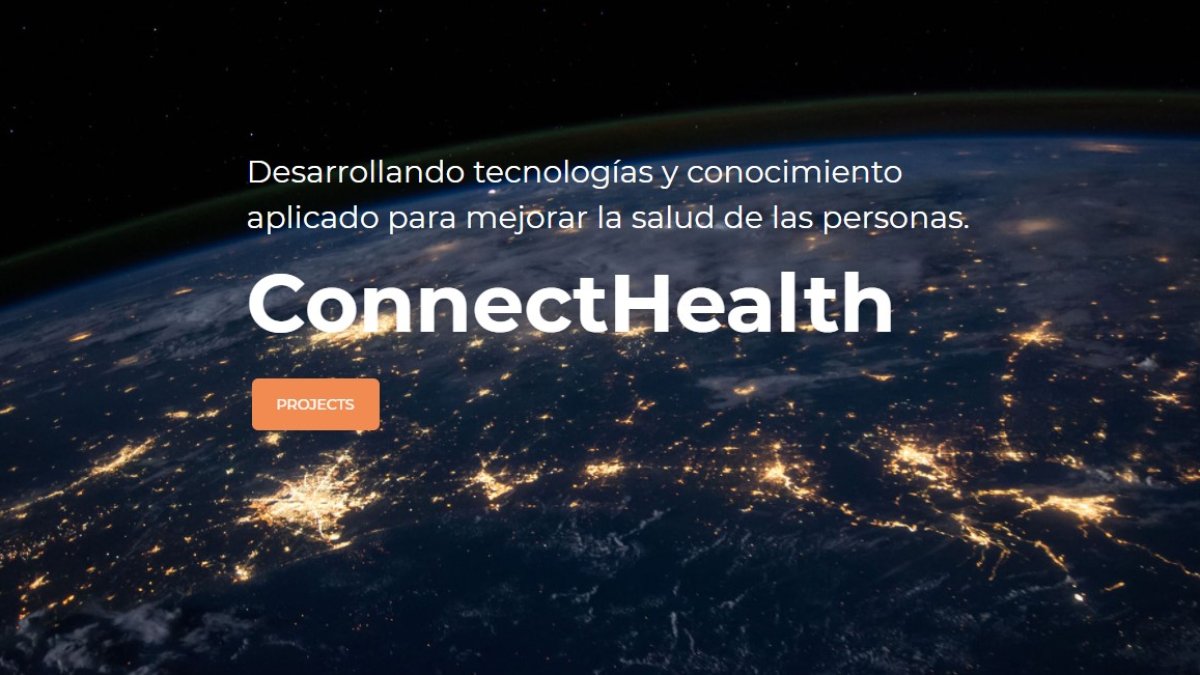 Página de inicio de Connect Health. HDS
