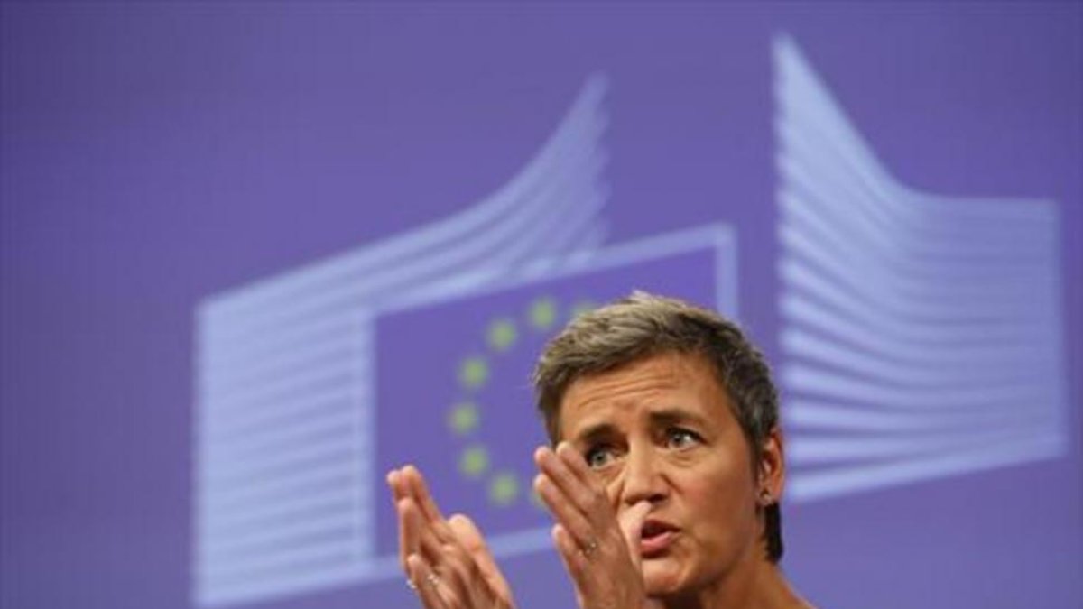 La comisaria de Competencia, Margrethe Vestarger, el pasado 1 de septiembre, en Bruselas.-AP / DARKO VOJINOVIC