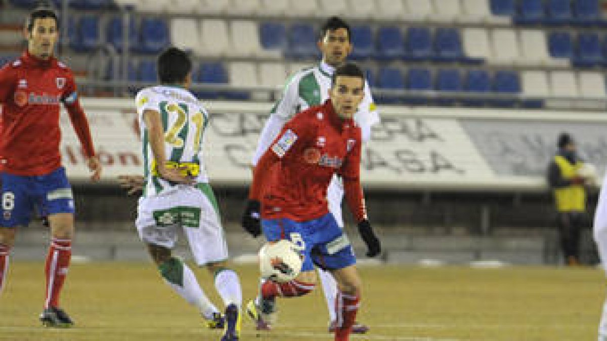 El Numancia sólo ha dejado escapar nueve puntos de Los Pajaritos. / V. Guisande-