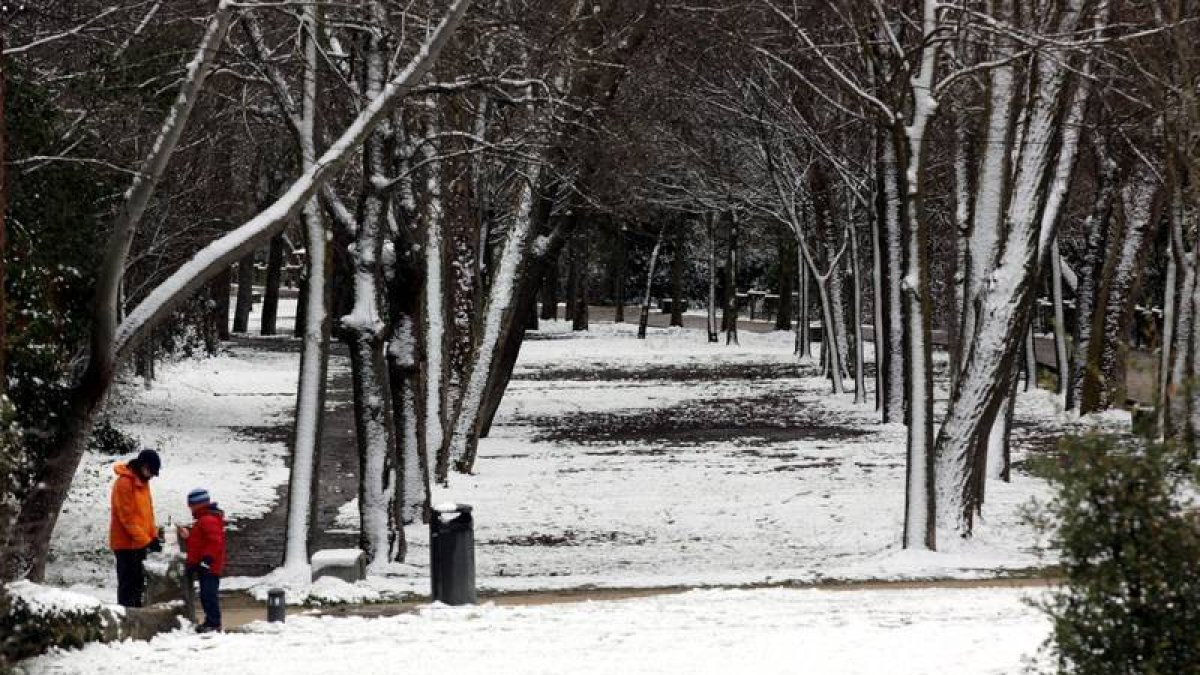 Estampa del temporal en El Bierzo -