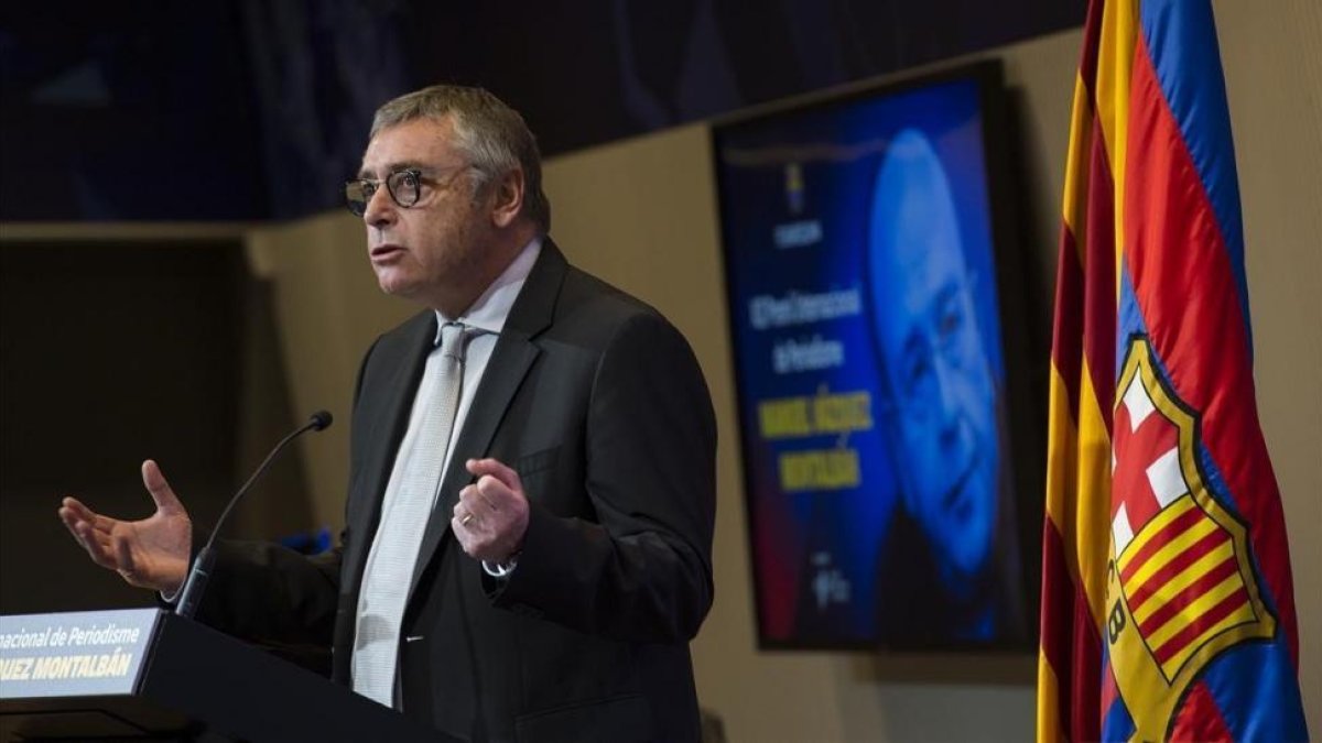 Michael Robinson, durante el acto.-JORDI COTRINA