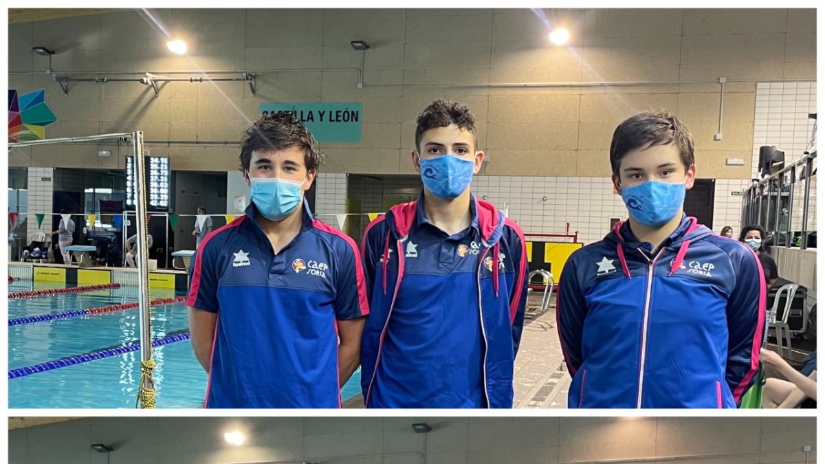 Los integrantes del CN Soria que compitieron en el Regional. HDS
