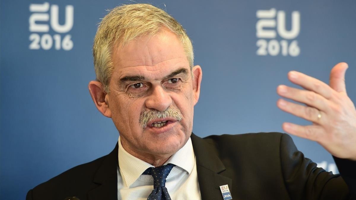 El hasta hoy ministro de Orden Público griego, Nikos Toskas, en una imagen de archivo.-EMMANUEL DUNAND (AFP)