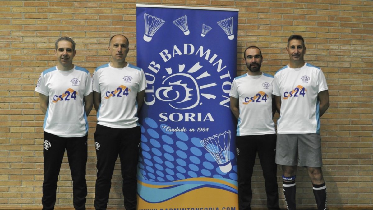 Los jugadores del CB Soria Manuel, Santiago, David y José Carlos. HDS