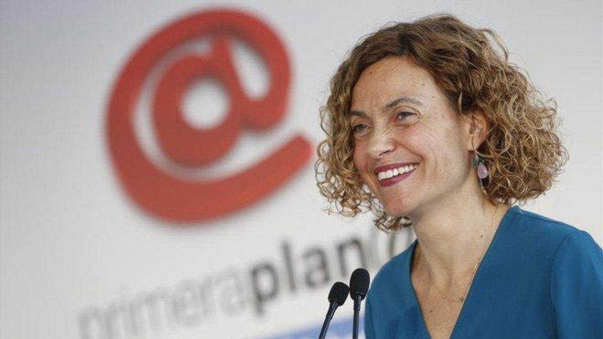 Meritxell Batet, en el ciclo de conferencias de EL PERIÓDICO.-ALBERT BERTRAN