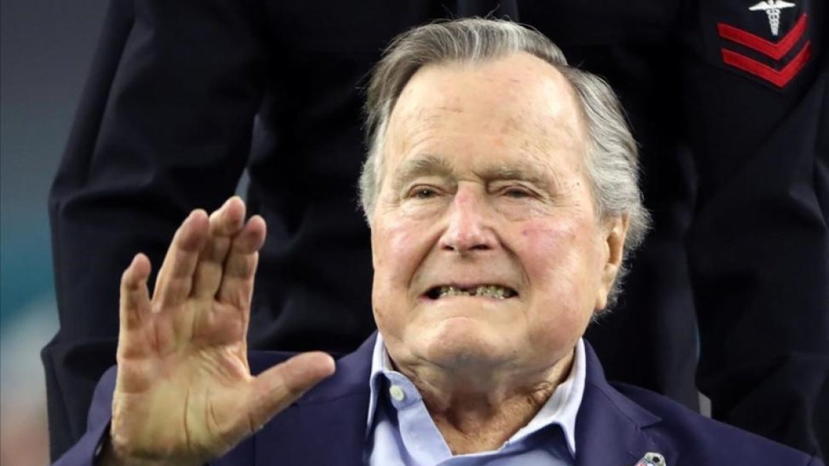 El expresidente George Bush padre el pasado mes de febrero en Huston.-REUTERS / ADREES LATIF