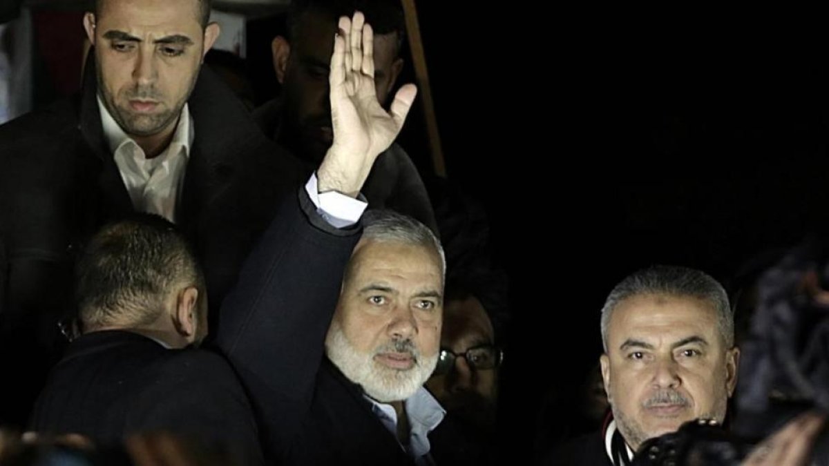El líder de Hamás, Ismail Haniya, en Gaza.-MOHAMMED SABER