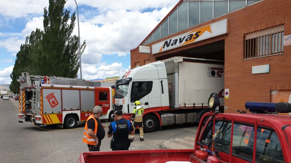 Intervención de los bomberos de Soria. GONZALO MONTESEGURO