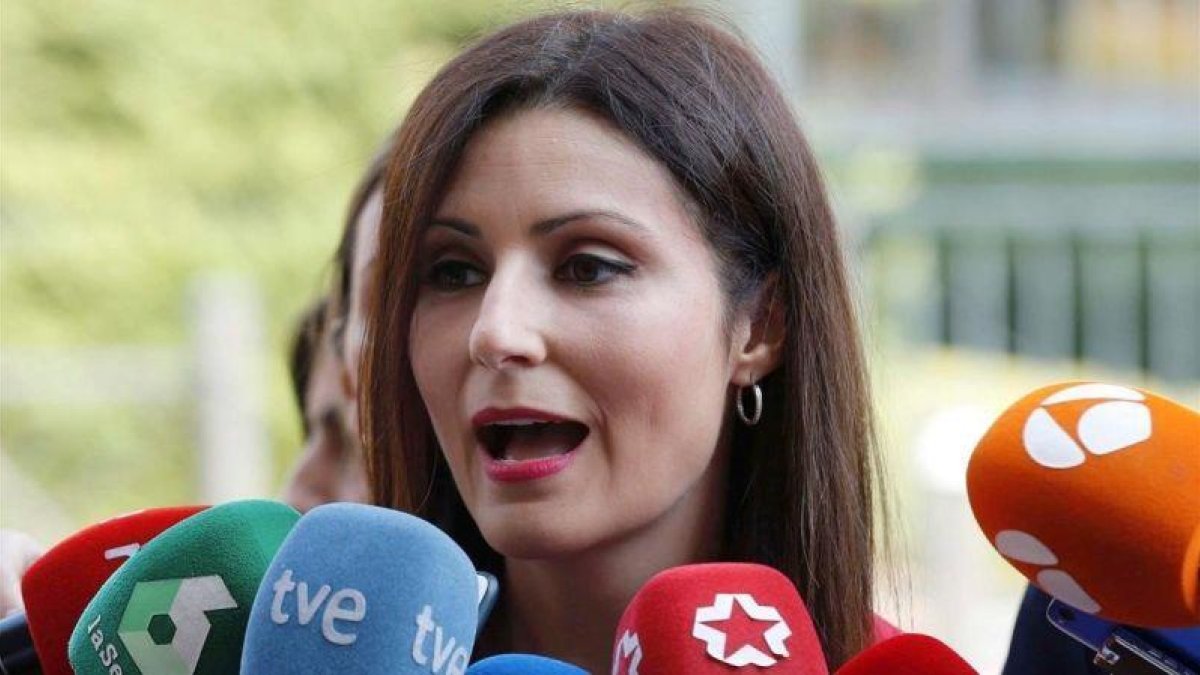 Lorena Roldán entrevistada en Madrid.-PACO CAMPOS (EFE)