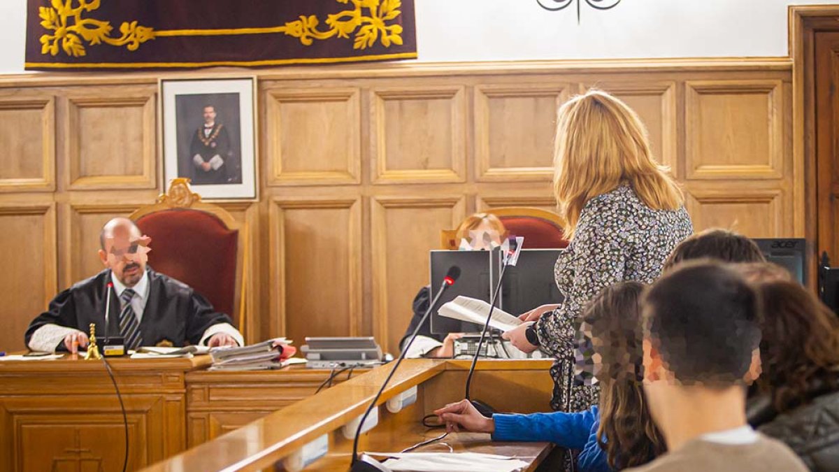 Un momento del juicio en la Audiencia Provincial.-MARIO TEJEDOR