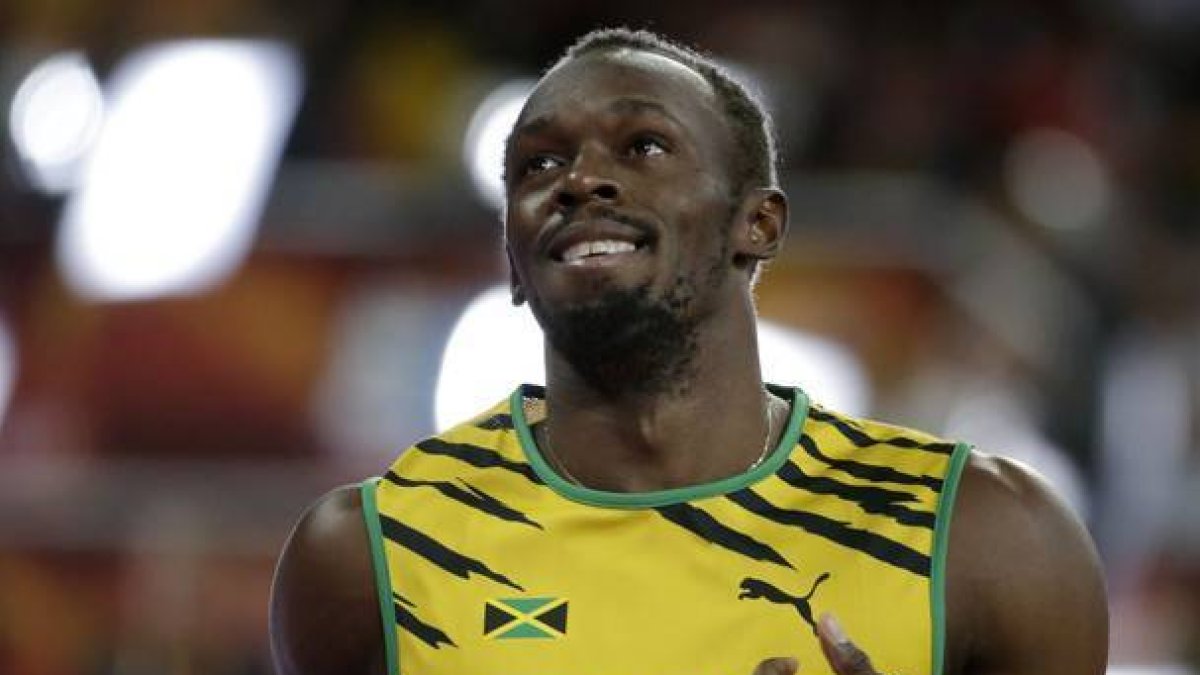 Usain Bolt en las semifinales de 100 en Pekín.-REUTERS