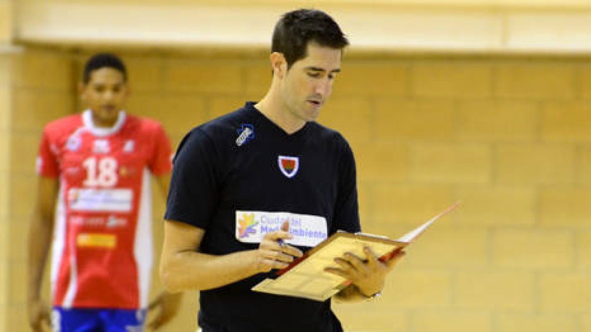 Moltó en un entrenamiento de esta pretemporada. / A. Martínez-