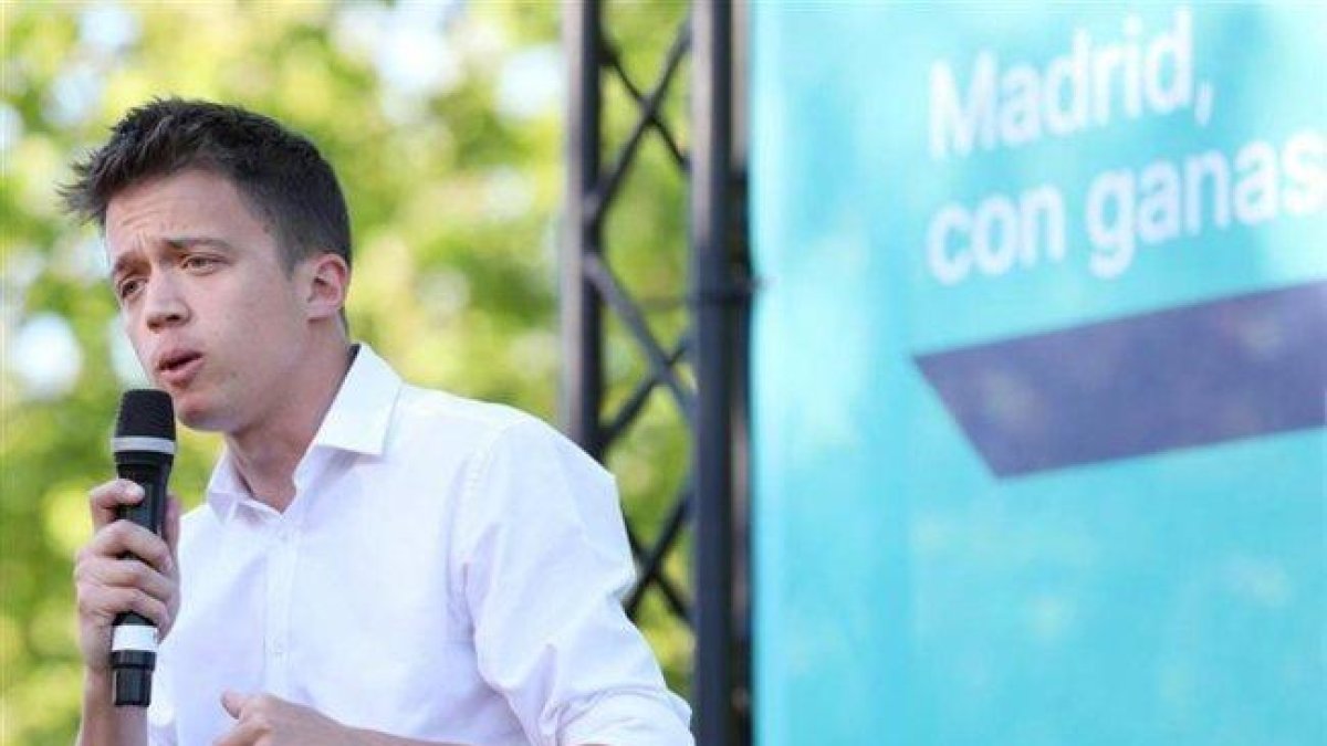 El candidato de Más Madrid a la Presidencia de la Comunidad, Íñigo Errejón.-JESÚS HELLÍN (EUROPA PRESS)