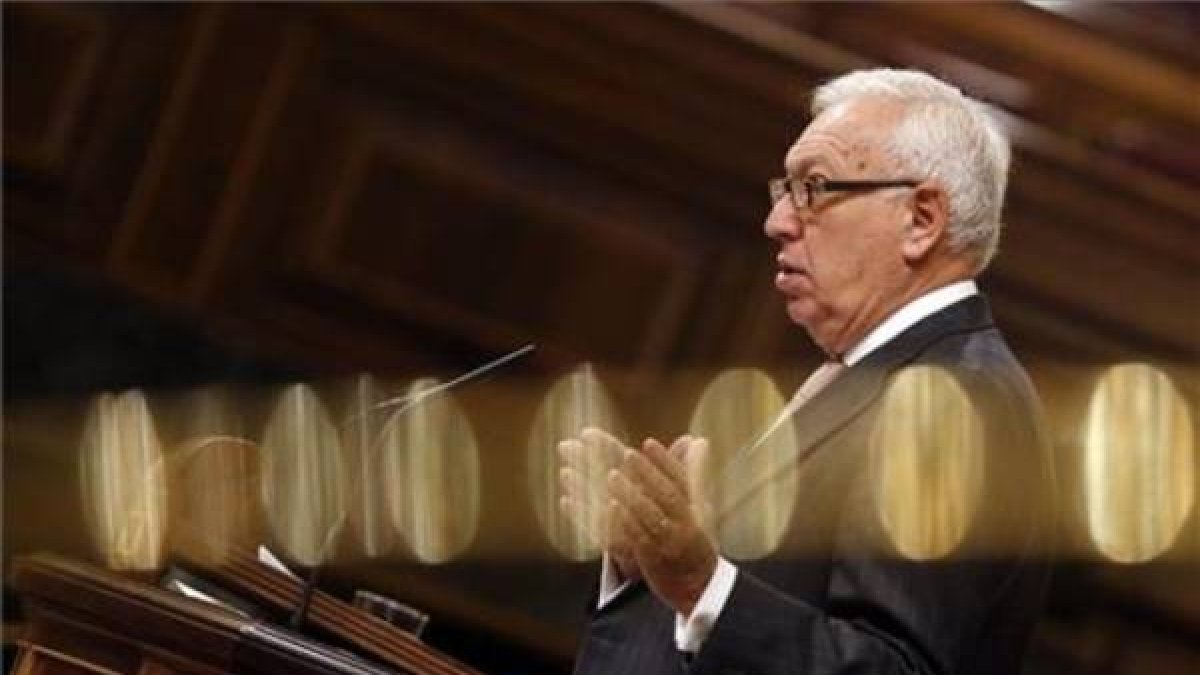 El ministro de Exteriores en una intervención en el Congreso,-EFE / JAVIER LIZÓN
