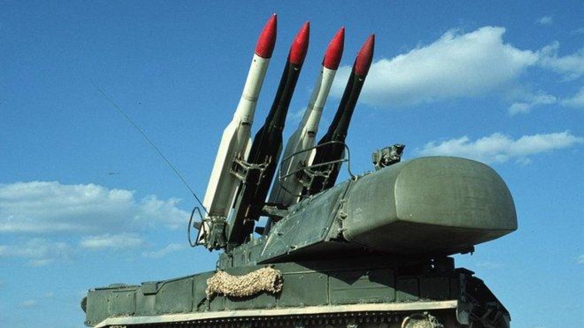 Misiles Tor-M1 como los que lanzó el régimen iraní contra el avión ucraniano.-EFE