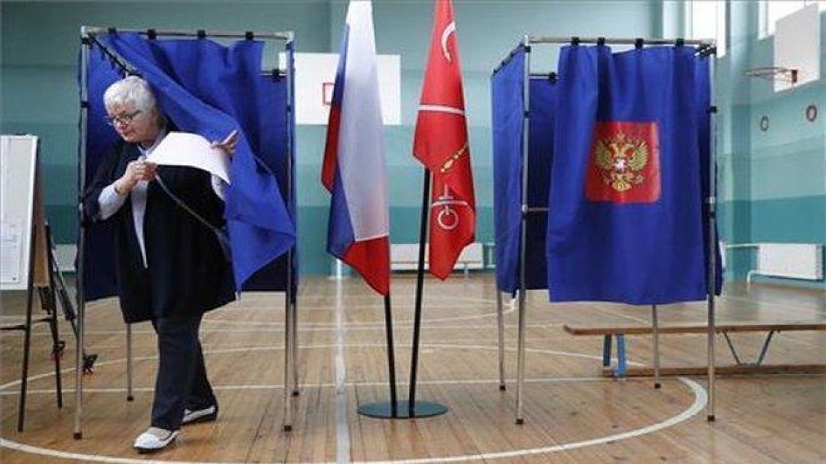 Las votaciones en Rusia.-EFE