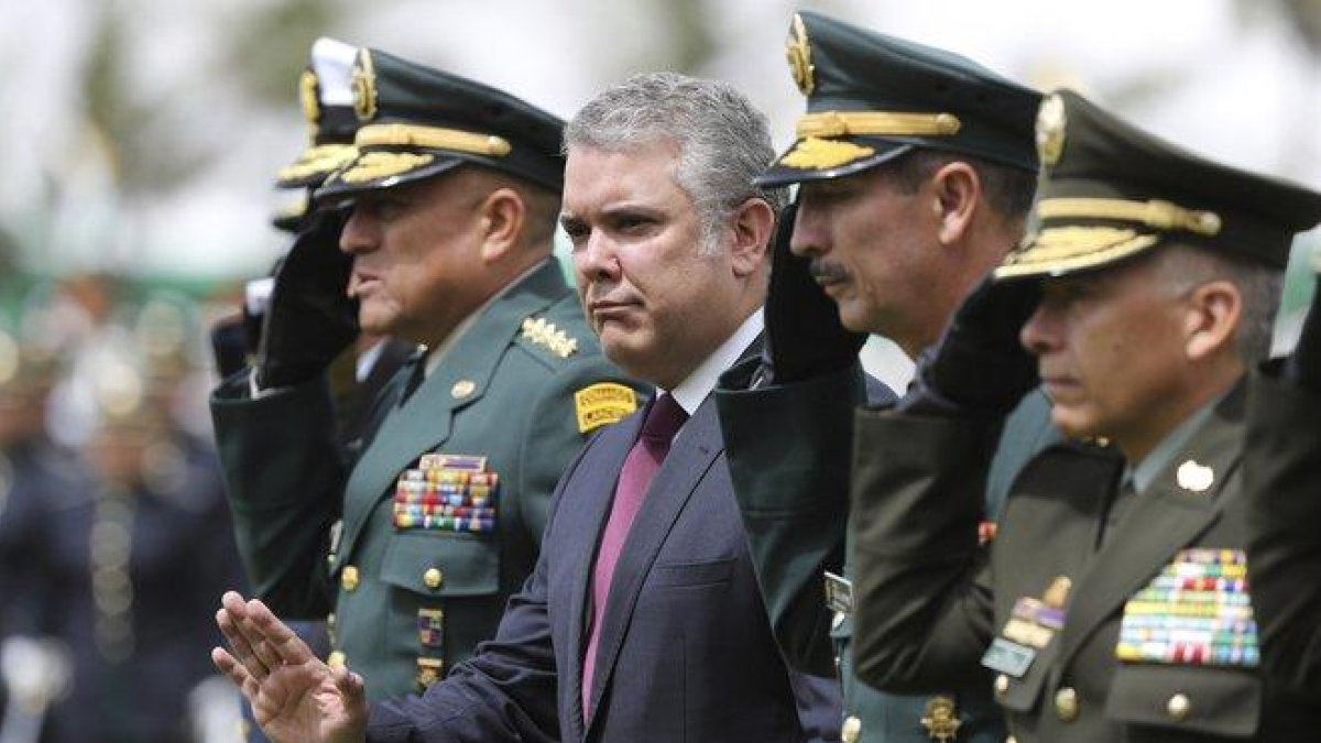 El Gobierno de Iván Duque anunció una serie de medidas para mantener el orden el día de las protestas.-AP