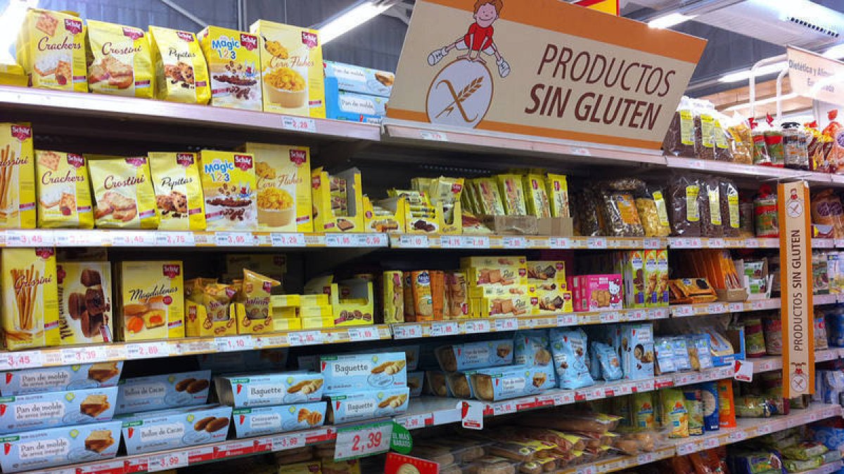 Productos sin gluten. -