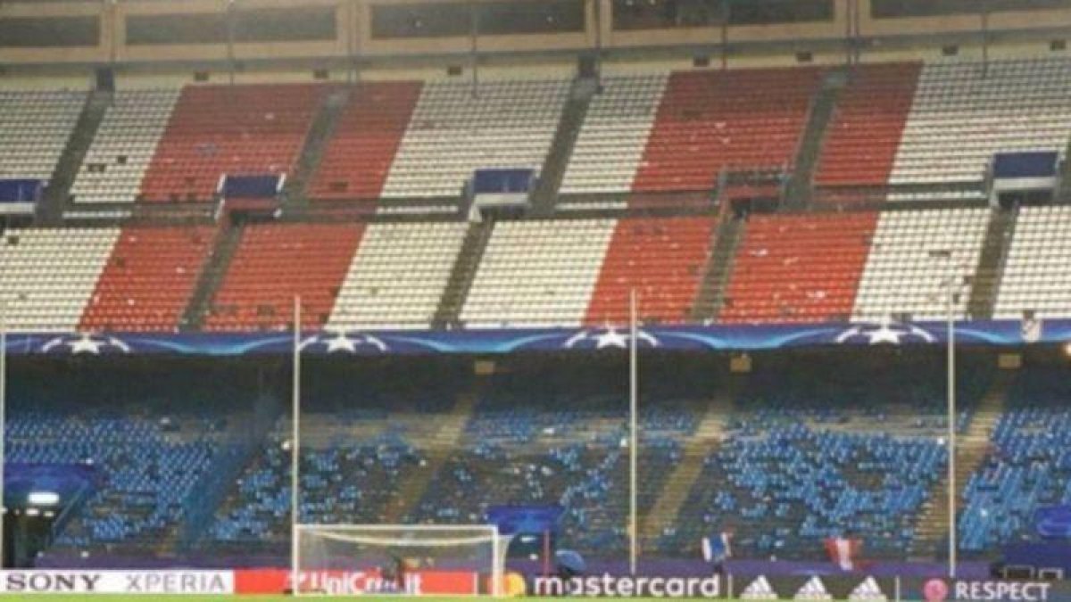 El gol sur del Calderón, con muchos asientos arrancados.-EL PERIÓDICO