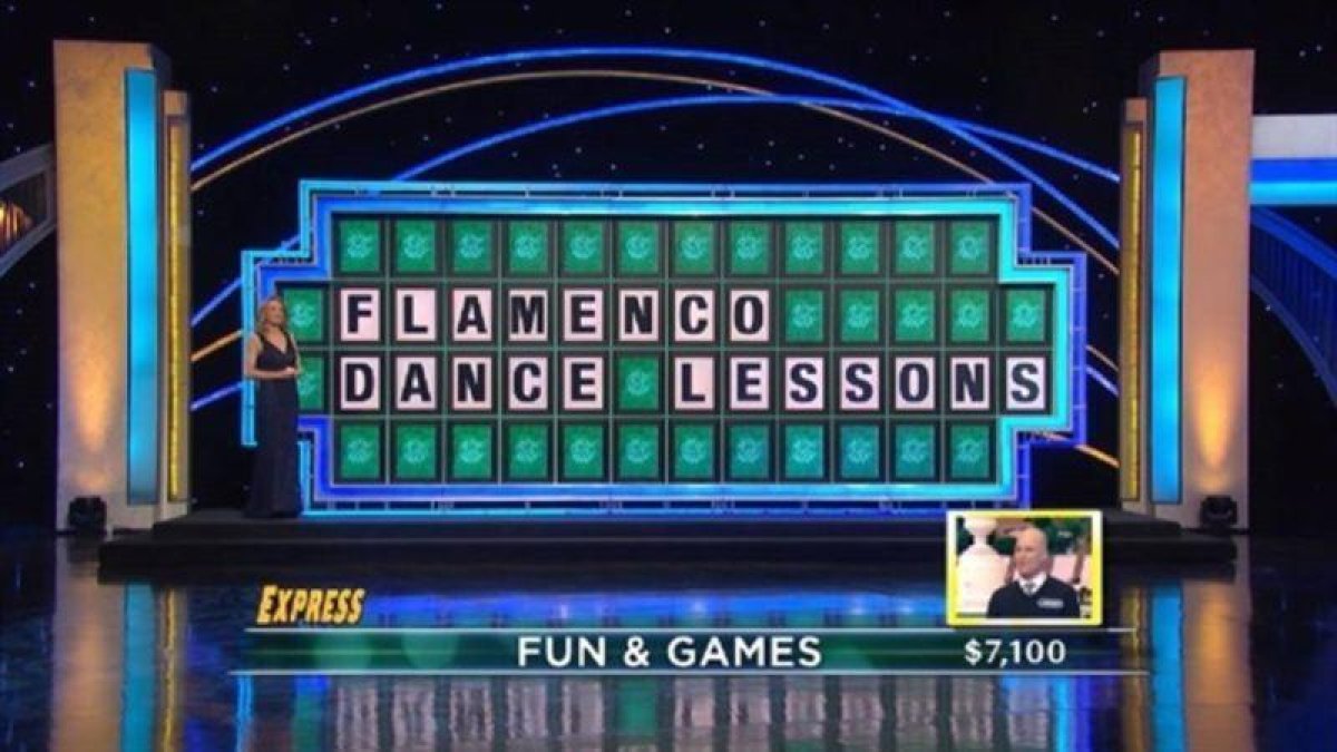 Panel resulto del programa Wheel of fortune.-YOUTUBE