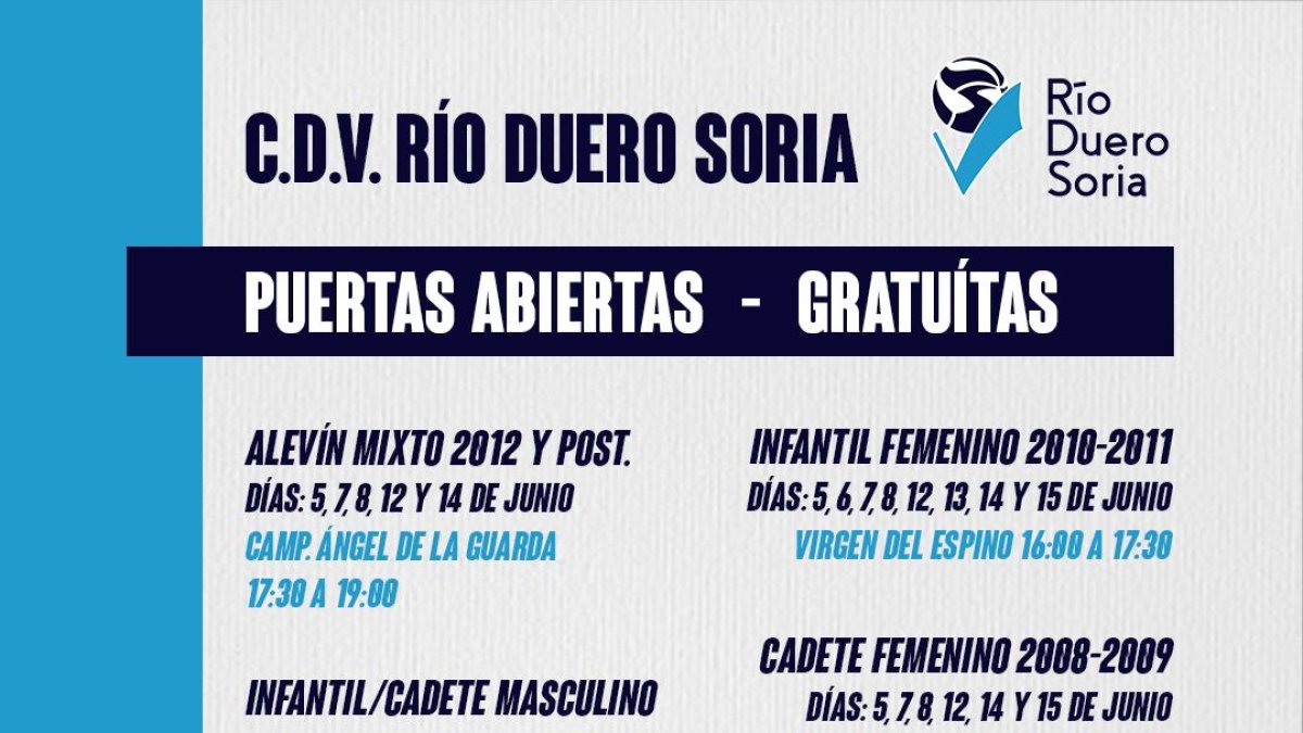 Cartel anunciador de las jornadas de puertas abiertas del Río Duero.