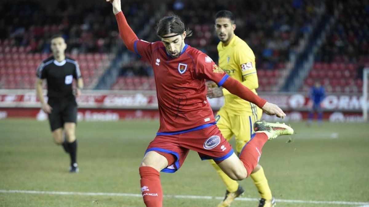 Mateu es uno de los jugadores del Numancia con más minutos de juego esta temporada.-Valentín Guisande