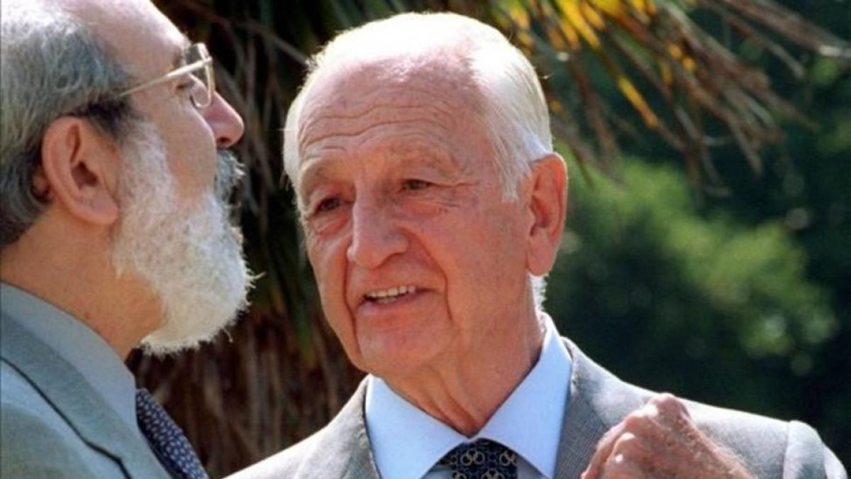 El arquitecto Antonio Lamela, tras impartir una clase en la Universidad Menéndez y Pelayo de Santander.-EFE