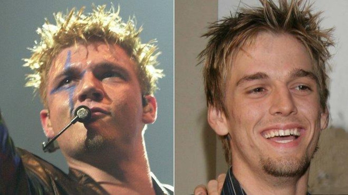 Nick Carter, izquierda, y su hermano Aaron.-