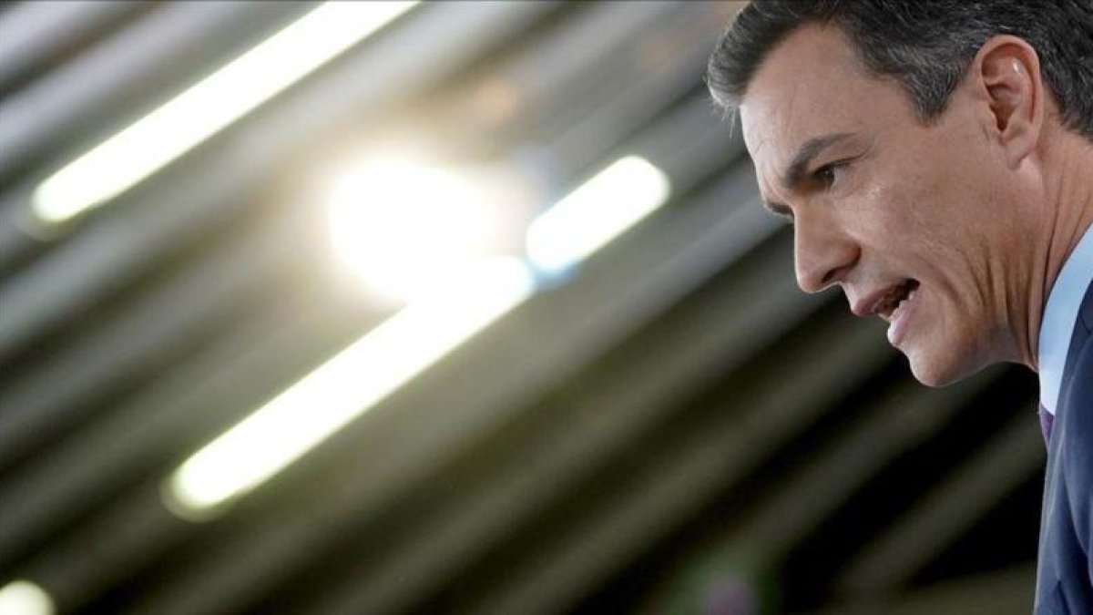 Pedro Sánchez, el pasado 28 de diciembre en la Moncloa.-JOSÉ LUIS ROCA