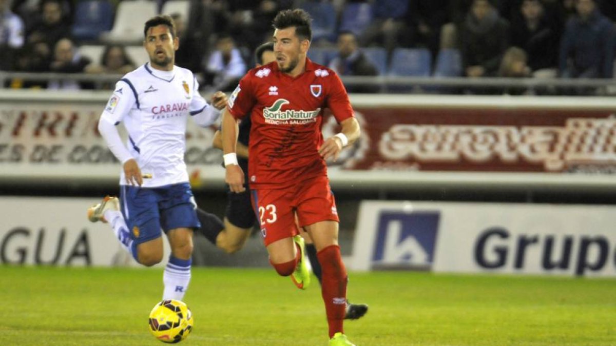 En el partido de ida el Numancia ganó 2-0 al conjunto maño.-DIEGO MAYOR