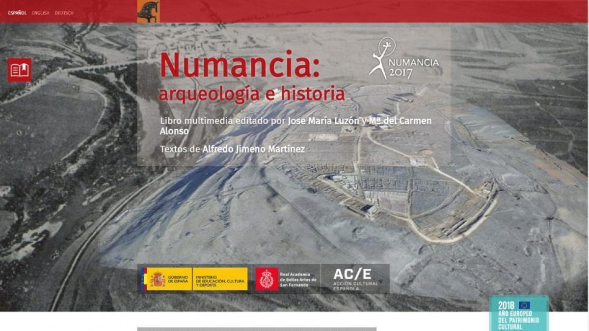 Portada del libro multimedia 'Numancia: arqueología e historia.-HDS