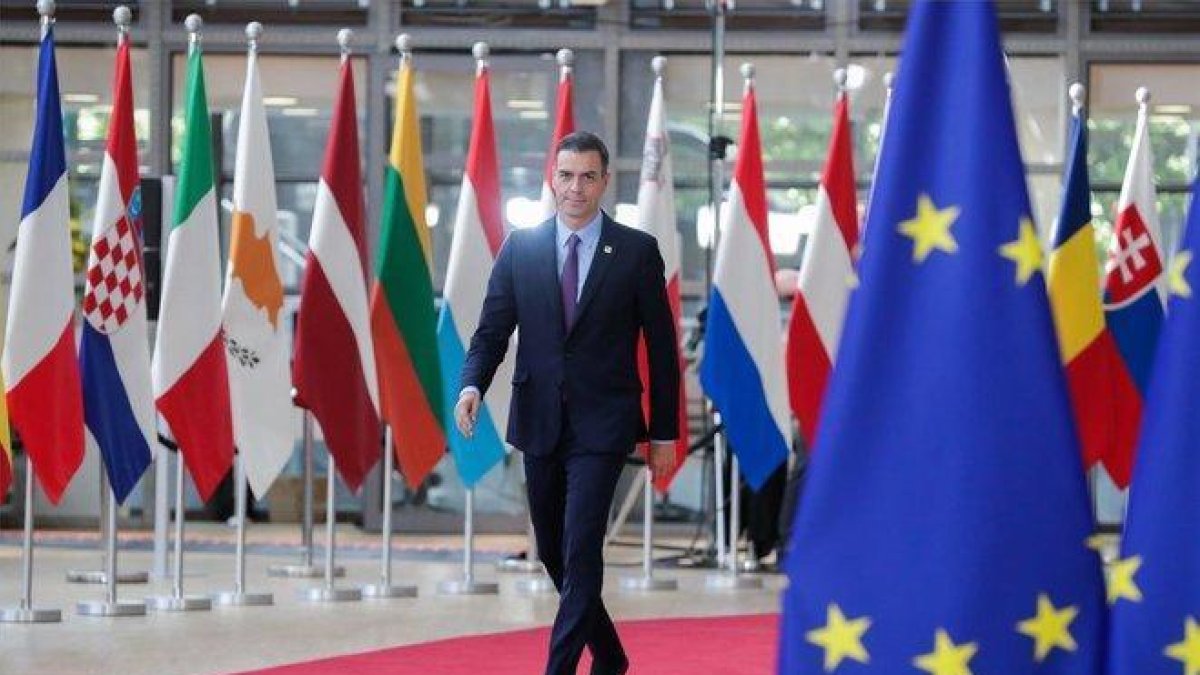El presidente del Gobierno, Pedro Sánchez, en Bruselas en junio.-EFE / STEPHANIE LECOCQ