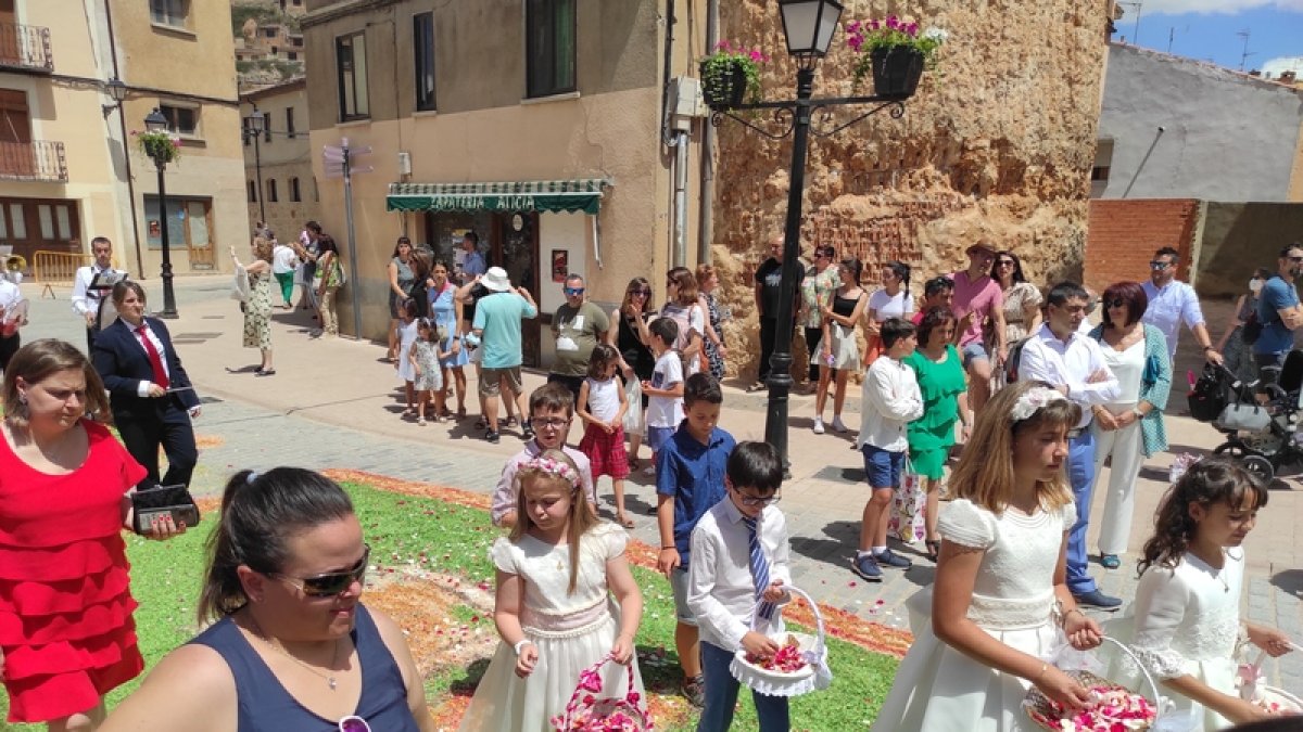 Recorrido de la procesión en San Esteban.-ANA HERNANDO