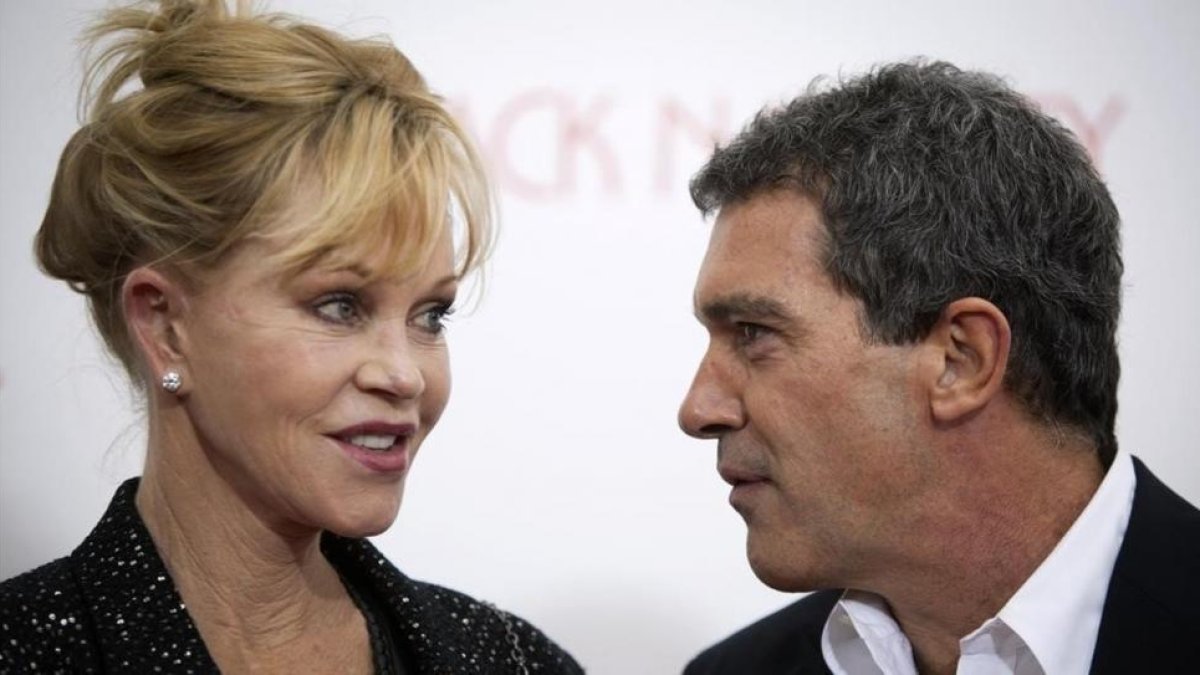 Melanie Griffith y Antonio Banderas, en Nueva York en el 2013, cuando aún eran marido y mujer.-REUTERS / CARÑP ALLEGRI