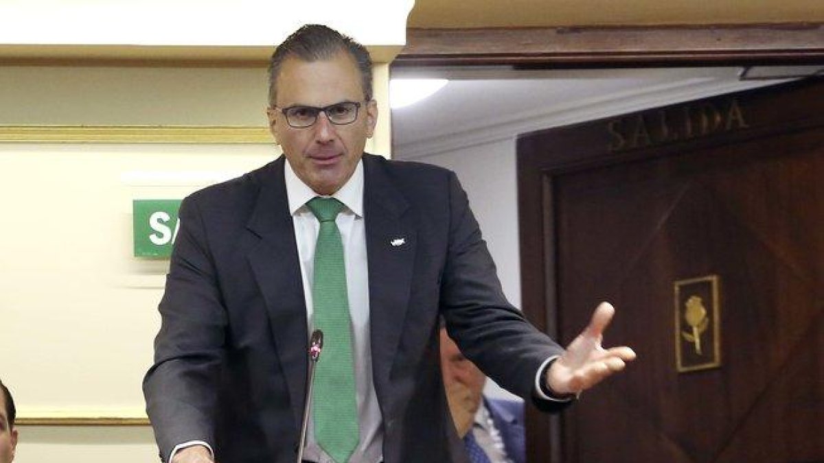 Javier Ortega Smith, portavoz de Vox en el Ayuntamiento de Madrid.-DAVID CASTRO