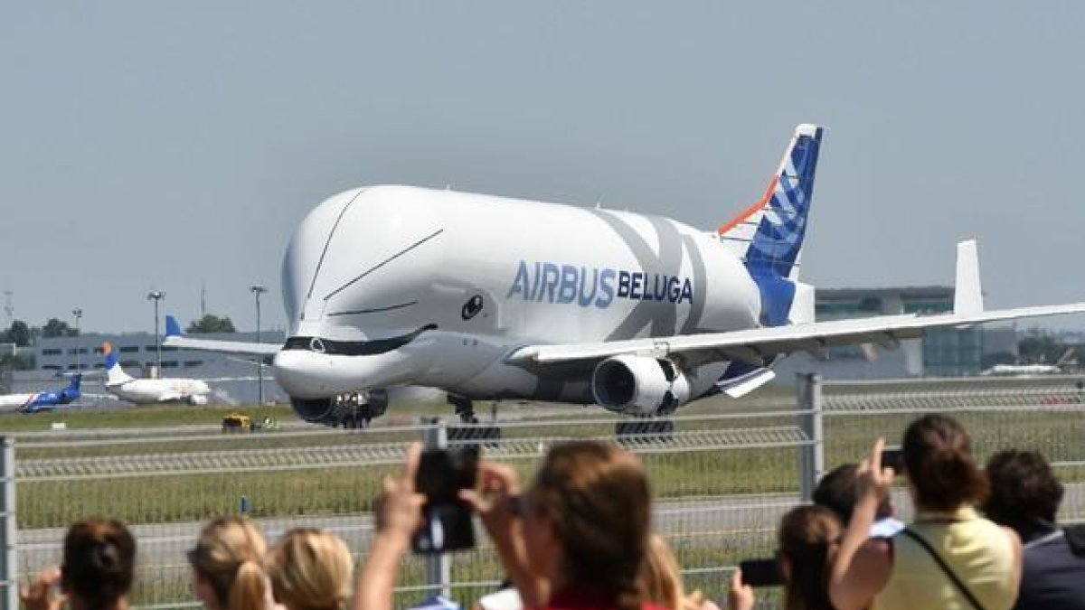 El Beluga XL de Airbus.-ERIC CABANIS (AFP)