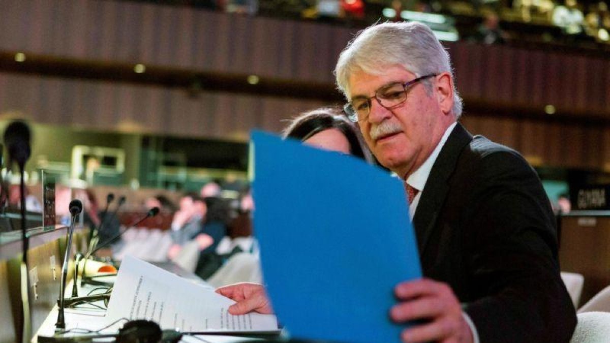 Alfonso Dastis, en París.-FERNANDO PEREZ (EFE)