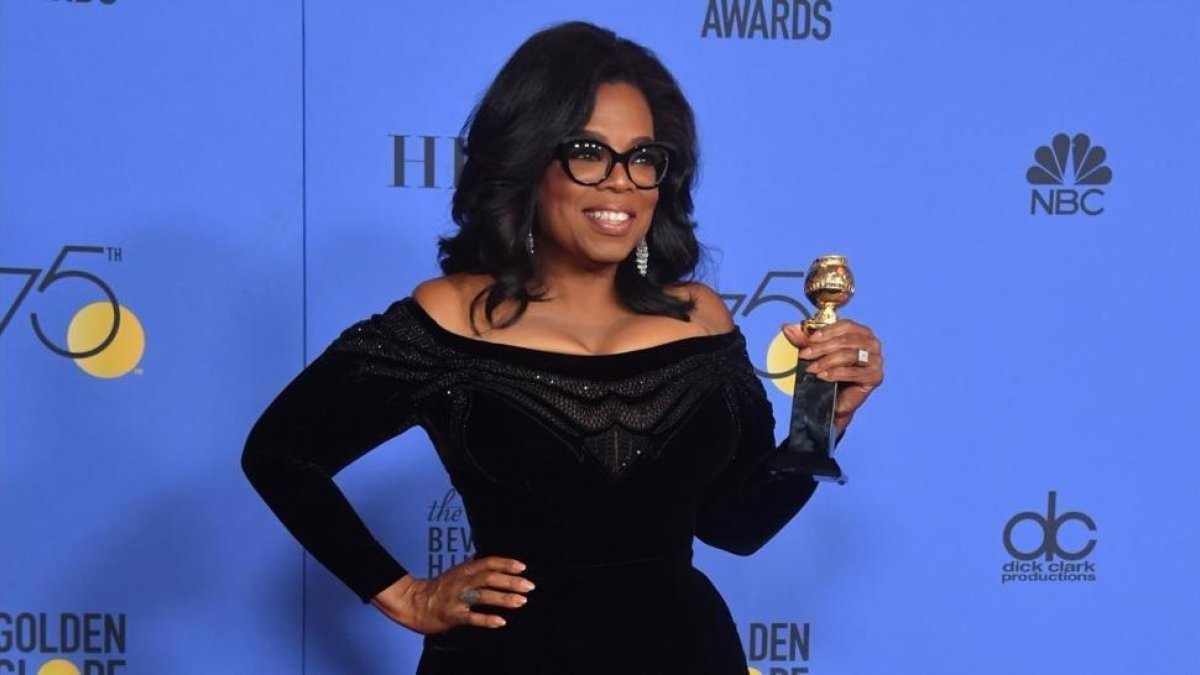 Oprah Winfrey en la gala de los Globos de Oro, el pasado 7 de enero, en Beverly Hills.-/ FREDERIC J BROWN