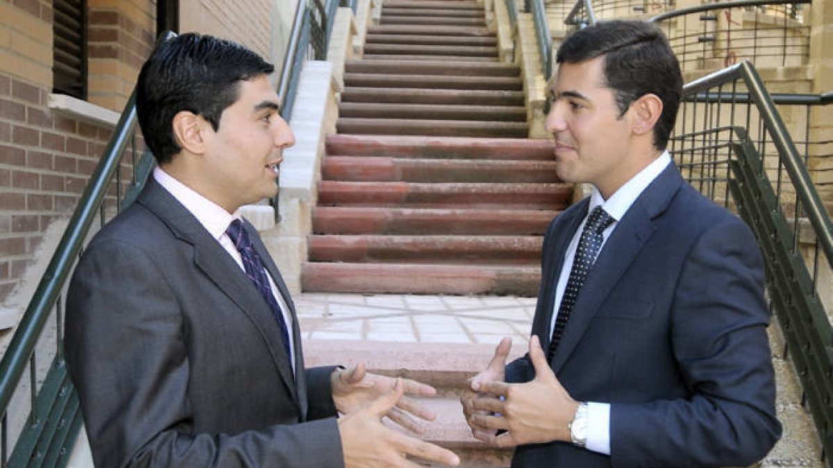 Óscar Abellón y Álvaro Esparza. / Á.M.-