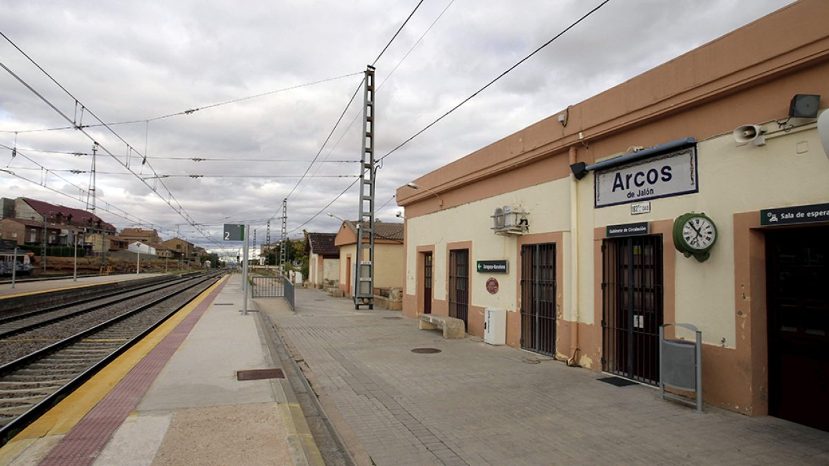 Imagen de archivo de la estación de Arcos de Jalón.-HDS