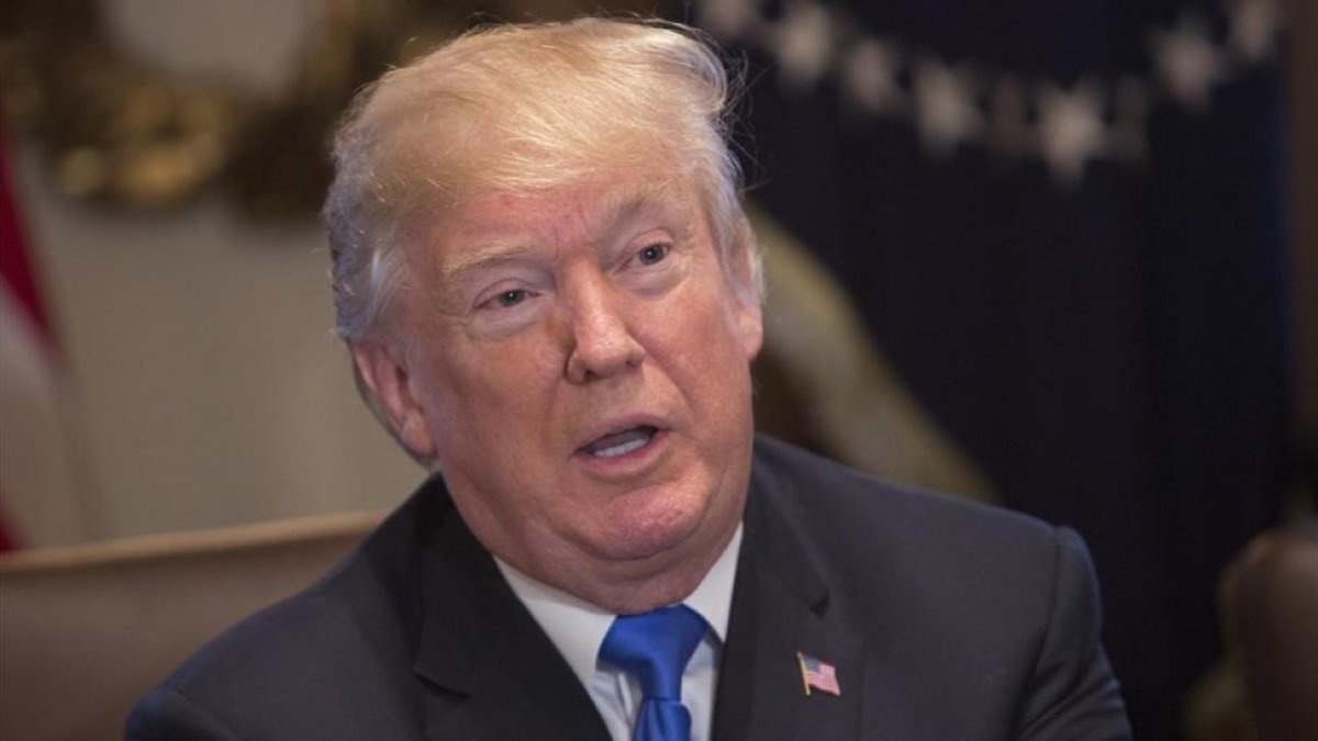 Trump habla ante los medios durante una reunión de su Gabinete, en la Casa Blanca, el 20 de diciembre.-/ GETTY IMAGES / CHRIS KLEPONIS