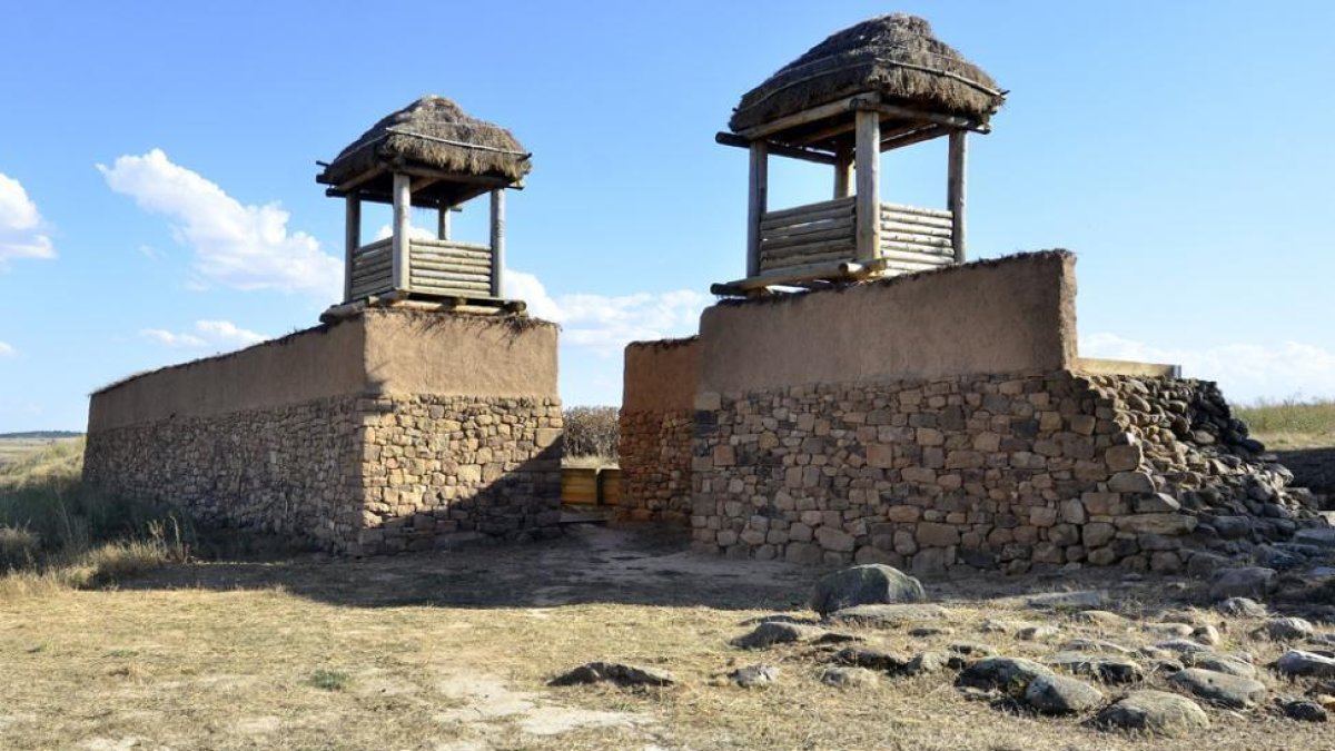 Restos de la muralla romana en Numancia-A. M.