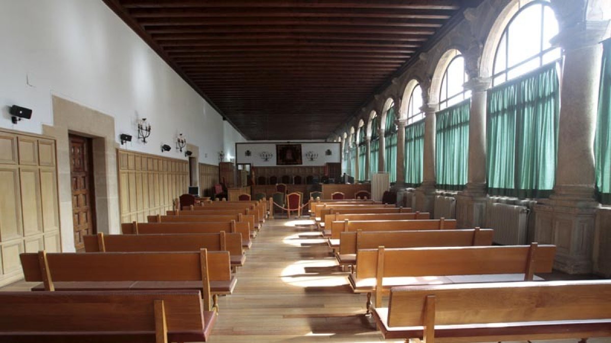 Sala de vistas de la Audiencia Provincial de Soria. HDS