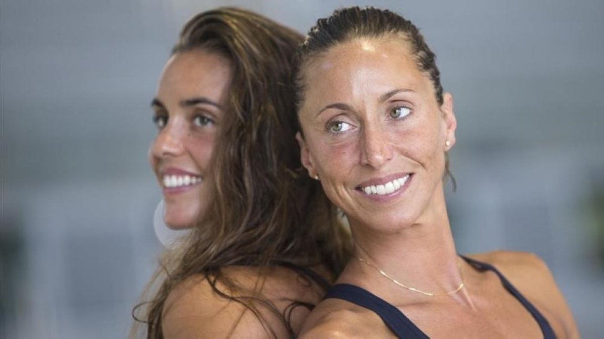 Ona Carbonell y Gemma Mengual forman el dúo español de natación sincronizada para los Juegos Olímpicos de Río.-QUIQUE GARCIA / EFE