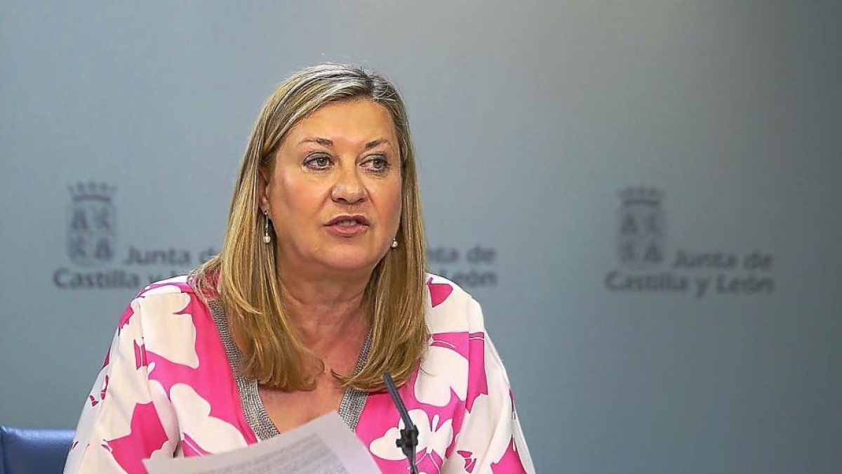 Pilar del Olmo durante la presentación de la Estrategia para el Comercio.-ICAL