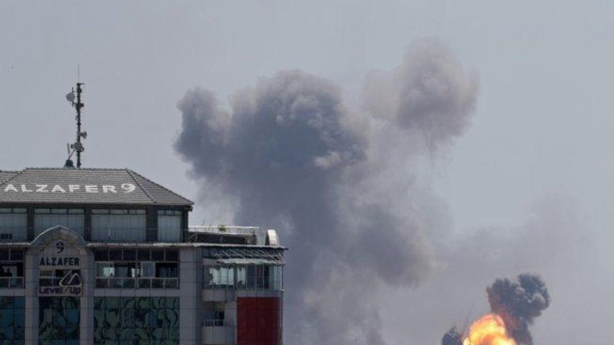 Los ataques aéreos en la Franja de Gaza.-REUTERS