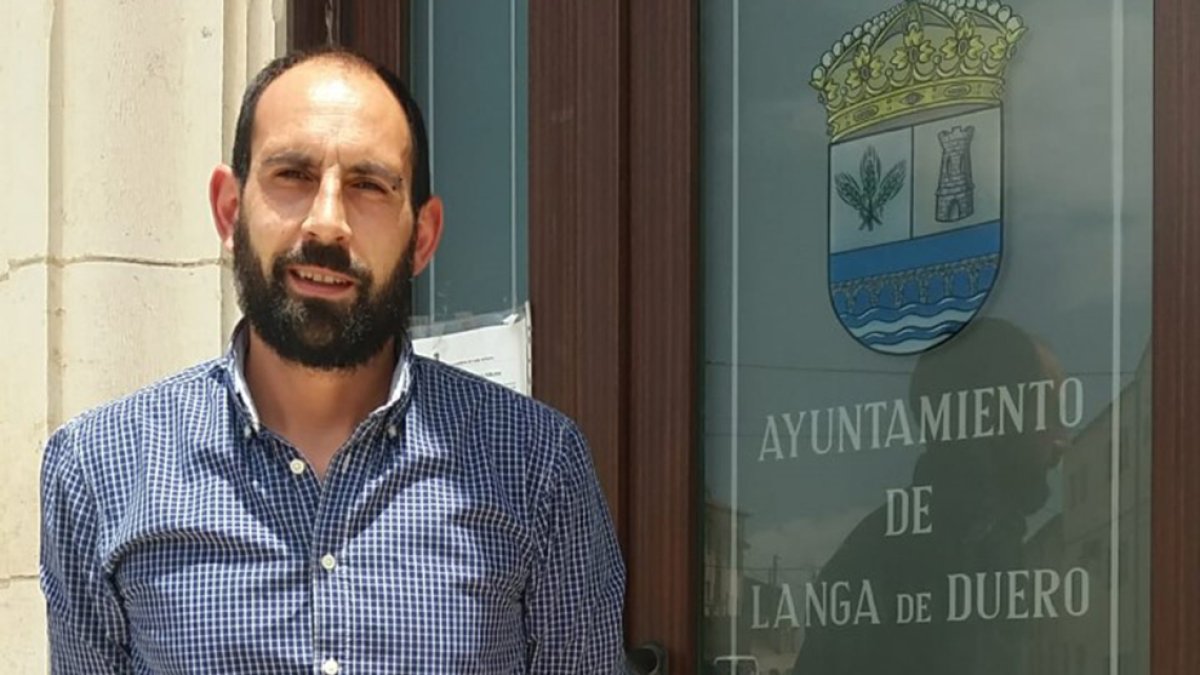 Iván Andrés, alcalde de Langa.- HDS