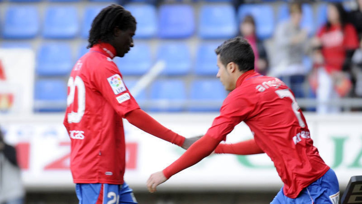 Ibrahima se rompía el dedo del pie ante el Alcorcón. / V.Guisande-
